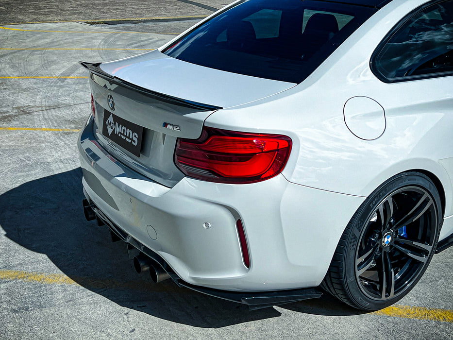 GLOSS BLACK BOOT LIP SPOILER FOR BMW【F22 M240/M235 230/228/225/220 F87/M2】【PSM】