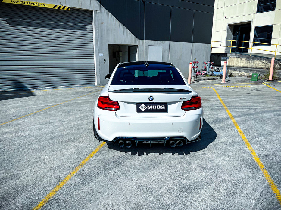 Gloss Black ABS Rear Bumper Diffuser for BMW F87 M2/M2C 【Standard Edition & Competition Edition】【MTC Style】