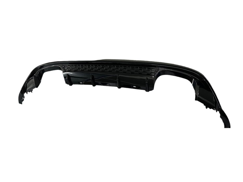 VW Golf R Mark 7.5 Gloss Black Rear Diffuser Factory Style