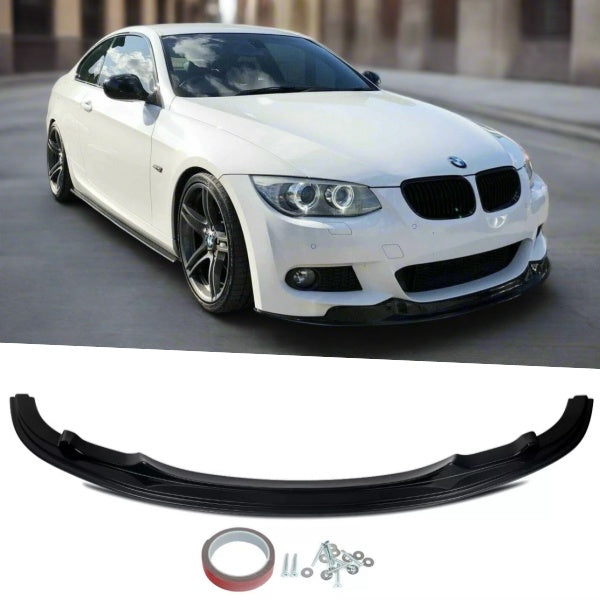 Gloss Black Front Splitter Lip For BMW E92 E93 335 330 325 320 LCI 2009-2012