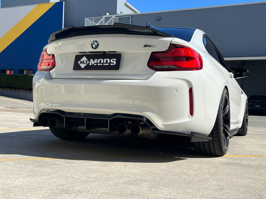 Gloss Black ABS Rear Bumper Diffuser for BMW F87 M2/M2C 【Standard Edition & Competition Edition】【MTC Style】