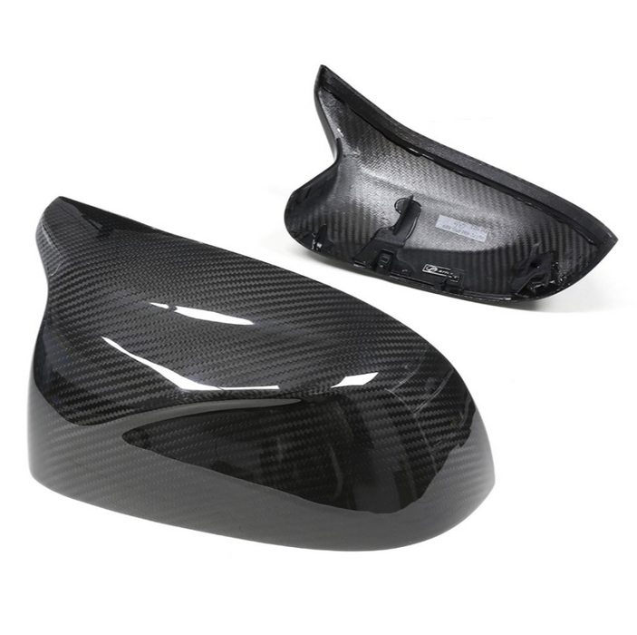 Prepreg Dry Carbon Fibre Side Mirror Cover Cap Replacement For BMW F95 F96 F97 F98 X3M X4M X5M