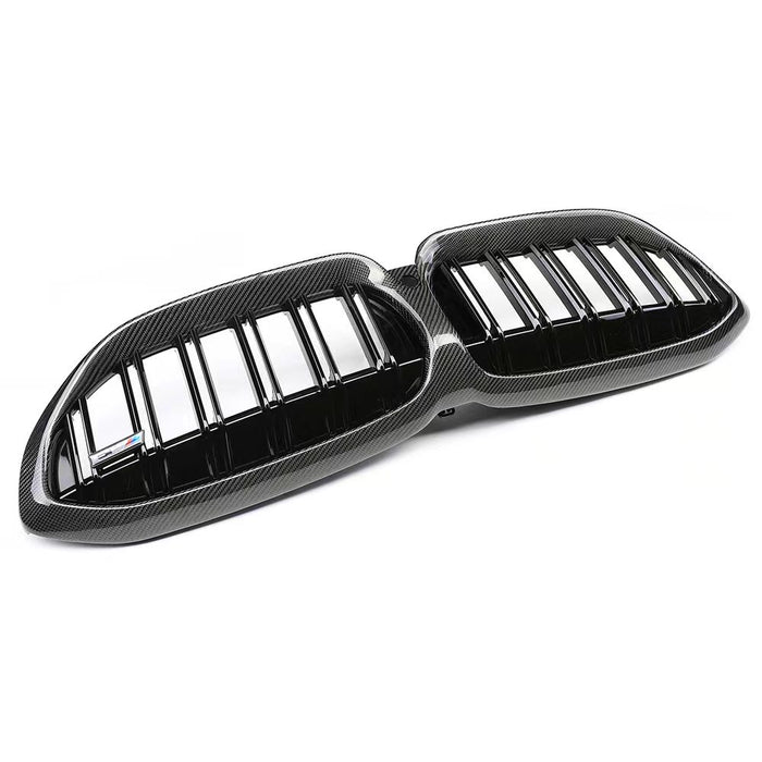 Carbon Fibre Glossy Black Front Grille fit for BMW【G20/G21 M340 330/320】【twin】2018-2022 Pre-LCI