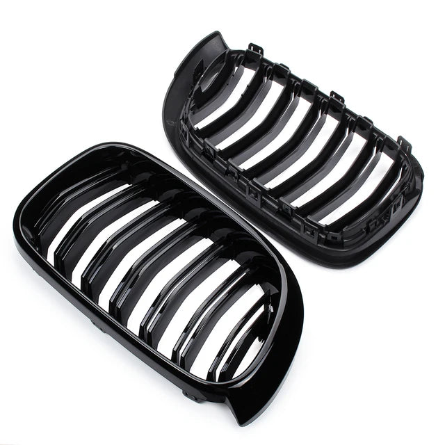 ABS Glossy Black Front Grille for BMW【X3 F25 & X4 F26】【M40i & 20i/20d/30i/30d/30e】LCI 14-17【Twin 】