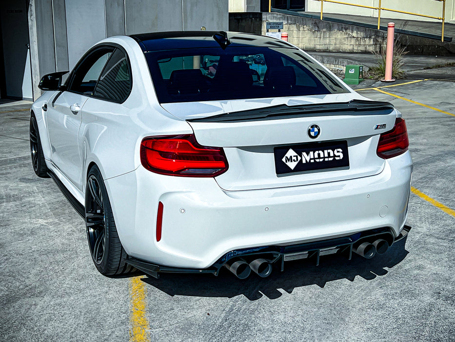 Gloss Black ABS Rear Bumper Diffuser for BMW F87 M2/M2C 【Standard Edition & Competition Edition】【MTC Style】