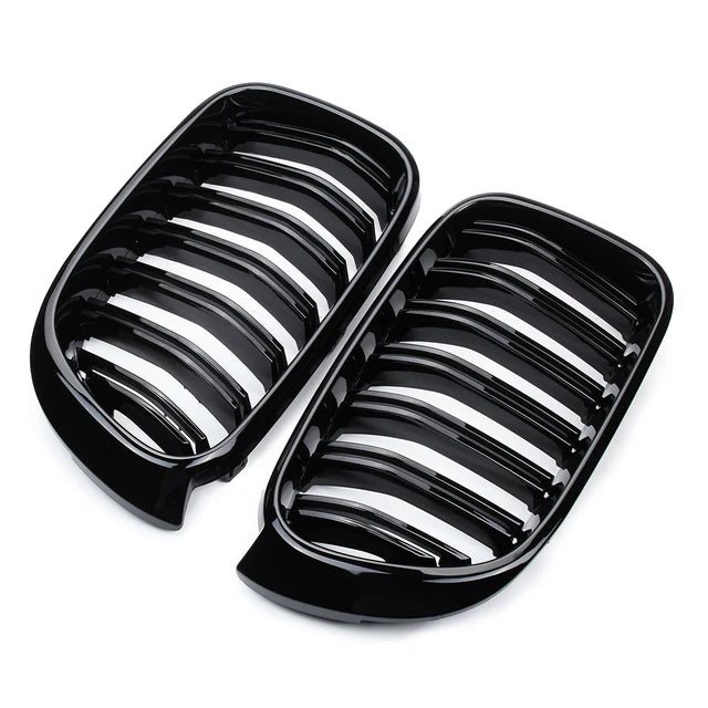 ABS Glossy Black Front Grille for BMW【X3 F25 & X4 F26】【M40i & 20i/20d/30i/30d/30e】LCI 14-17【Twin 】