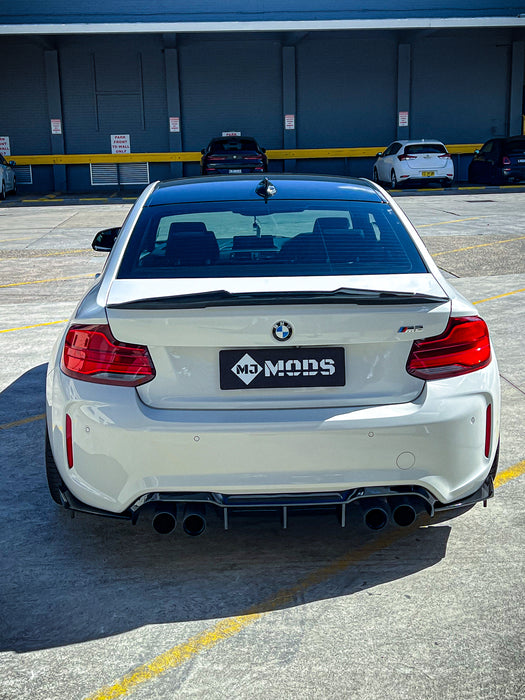 Gloss Black ABS Rear Bumper Diffuser for BMW F87 M2/M2C 【Standard Edition & Competition Edition】【MTC Style】