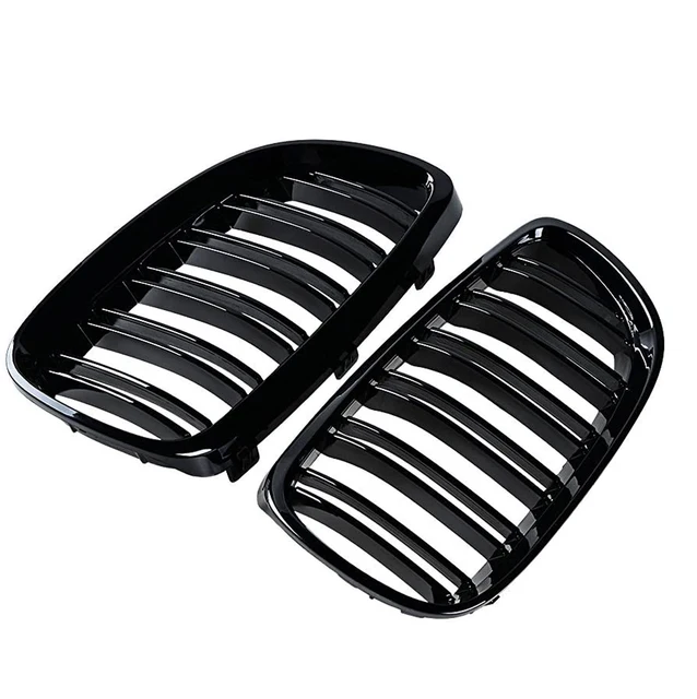ABS Gloss Black Kidney Grilles Fit For BMW【E90 E92 E93 M3】F8x M Style