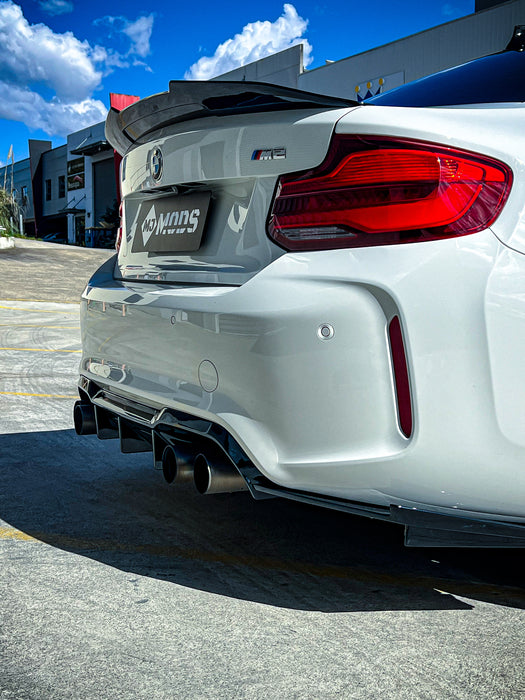 Gloss Black ABS Rear Bumper Diffuser for BMW F87 M2/M2C 【Standard Edition & Competition Edition】【MTC Style】