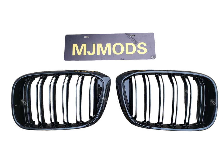 ABS Glossy Black Front Grille for BMW【X3 G01 & X4 G02】【M40i & 20i/20d/30i/30d/30e】PRE LCI 17-21【Twin 】