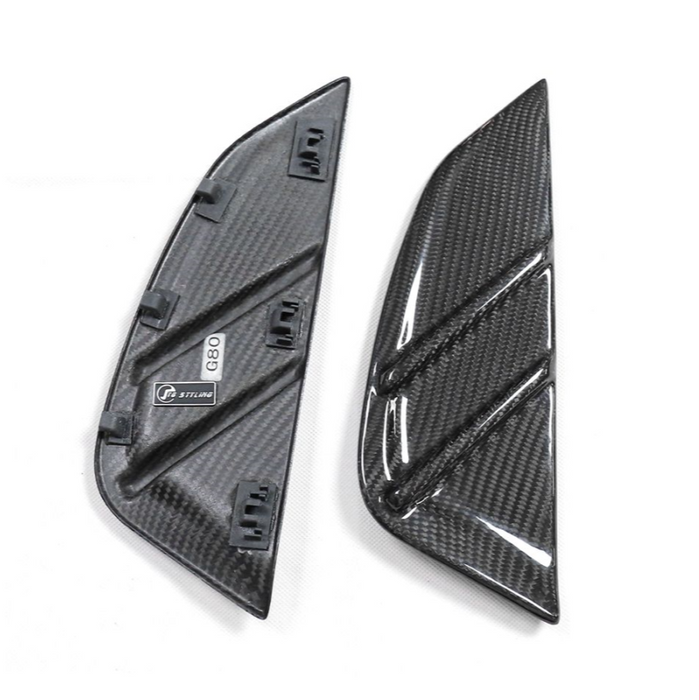 Dry Carbon Fibre Side Vents Guard Fender Trims for BMW【M3 G80 G81】1 Pair