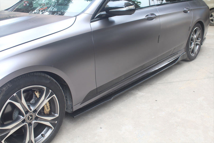 Side Skirt Fit For MERCEDES BENZ【W205/C205/A205/S205】【C200 C250 C300 C43 C63 AMG】2015-2022 BB Style