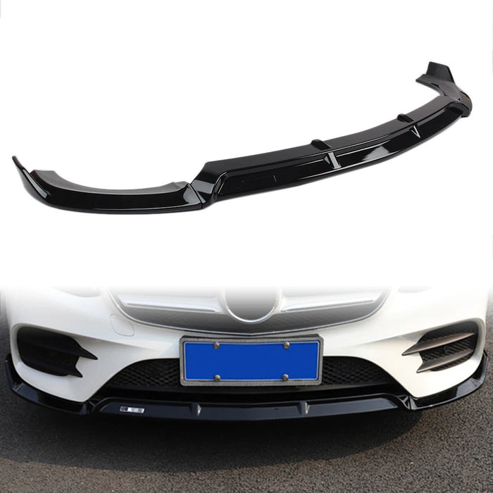 ABS Glossy Black Front Lip For MERCEDES BENZ E CLASS【W213/S213/C238/A238】【E200/220/300/350/400/450 AMG】【E43 AMG/E53 AMG】2016-2019