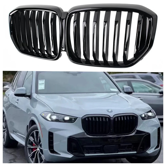 ABS Glossy Black Front Kidney Grilles Fit For BMW【X5 G05 LCI】2023+