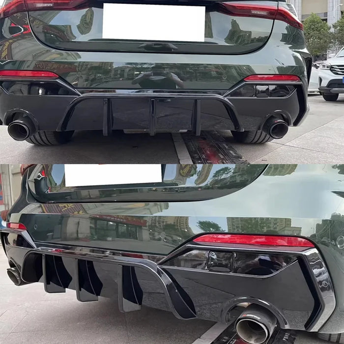 ABS Gloss Black Rear Diffuser For BMW 4 Series【G22/G23 420 425 428】2020+ 【TWIN ROUND TIPS】