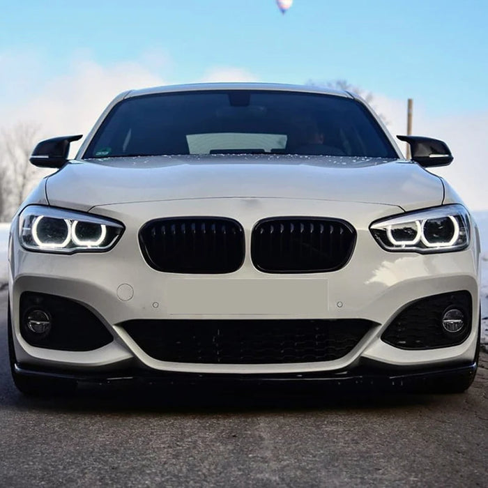 3 Pieces Gloss Black Front Bumper Lip for BMW 1 Series【F20 M140 M135 & 125 120 118 M Sport】【2015-2019】LCI/LCI-2