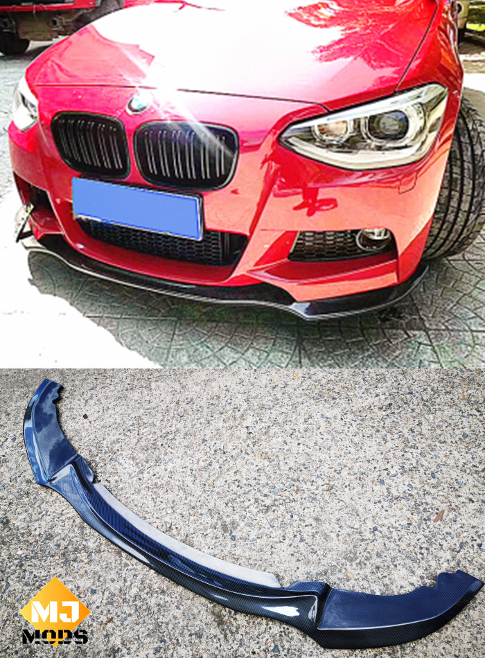 Carbon Fibre Front Bumper Lip for BMW 1 Series【F20 116/118/125 M Sport — MJ  Mods